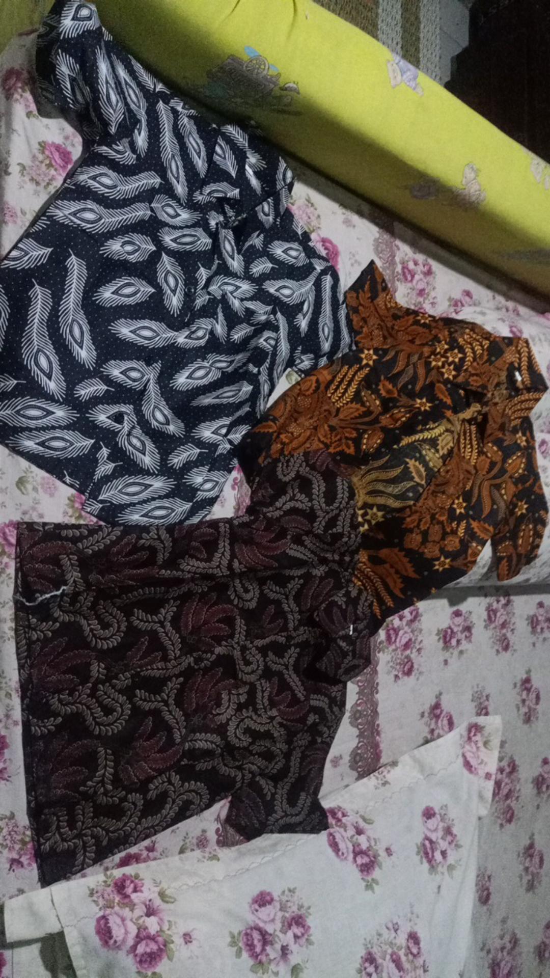 Kemeja Batik Anak Laki-laki Lengan Pendek Usia 1-13 Tahun Batik Premium Kualitas Super Harga Murah