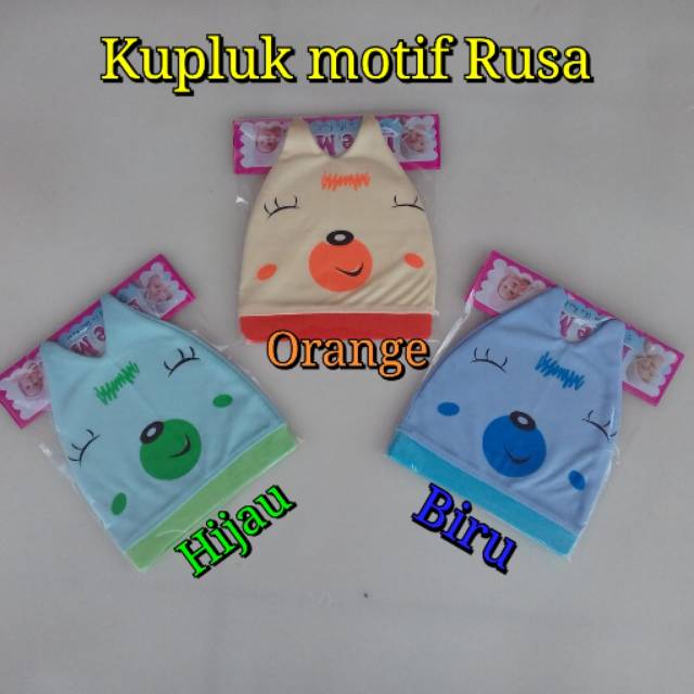 Kupluk Bayi Motif RUSA