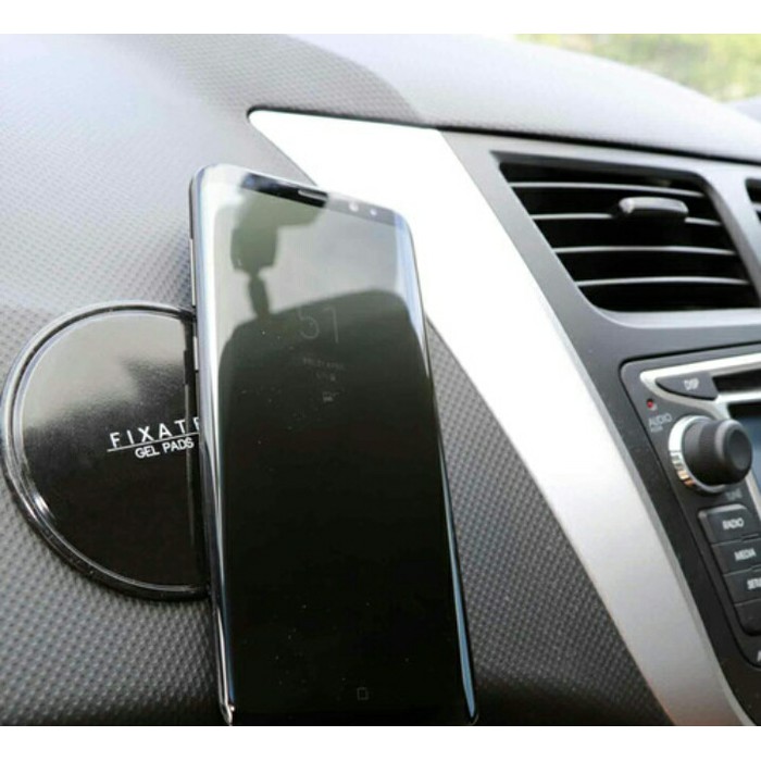 Alas Hp Di Dashboard Mobil Karet Anti Slip Gel Tatakan Holder Fixate Nano