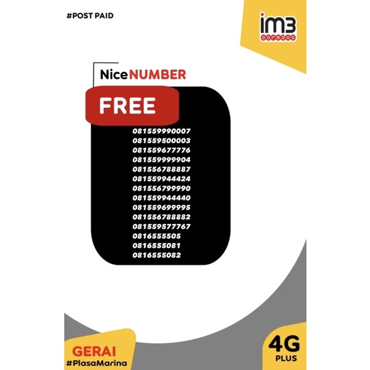 Paket Internet Indosat 90 hari free Nomor Cantik Indosat Murah