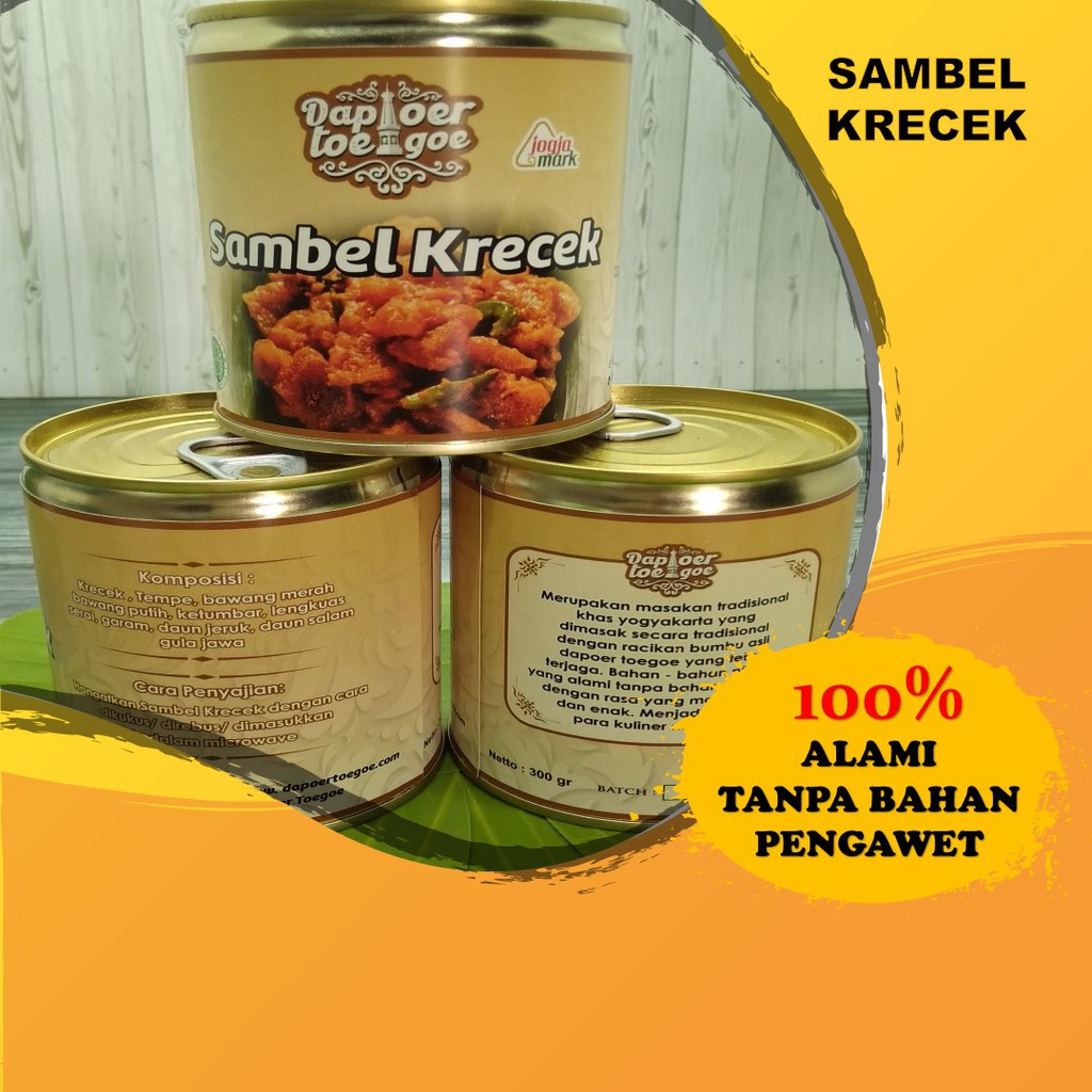 

SAMBEL KRECEK pedas sedang DAPOER TOEGOE