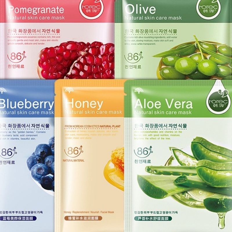 HCHANA SHEET MASK MASKER WAJAH BUKAN BUBUK