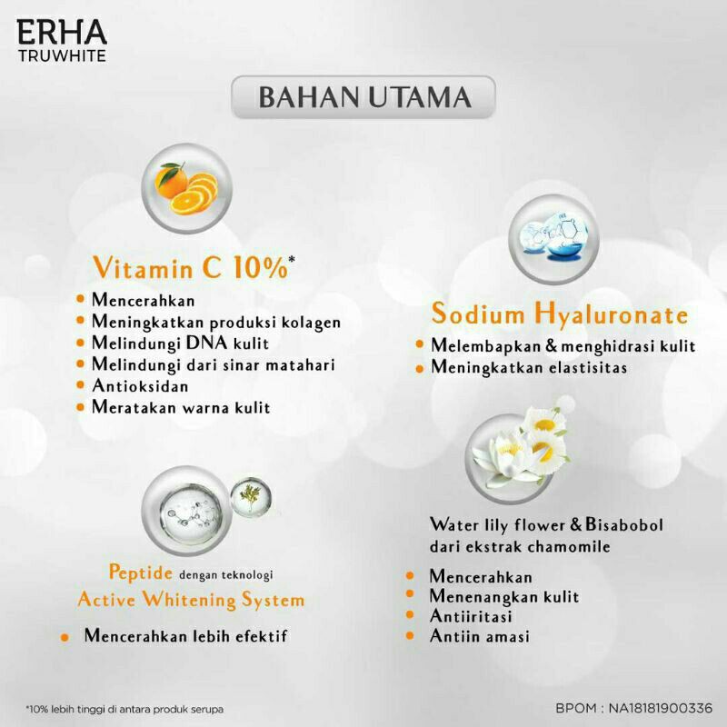 ERHA Truwhite Vit C &amp; Peptide Brightening Serum