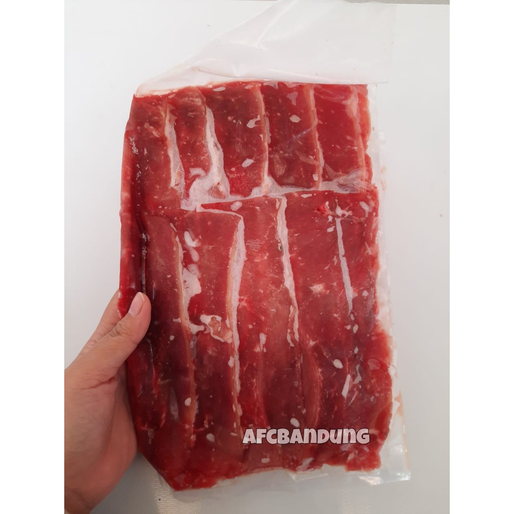 Jual Beef Sirloin Slice Non Fat Gr Daging Sapi Sirloin Lemak Sedikit Gr Shopee Indonesia