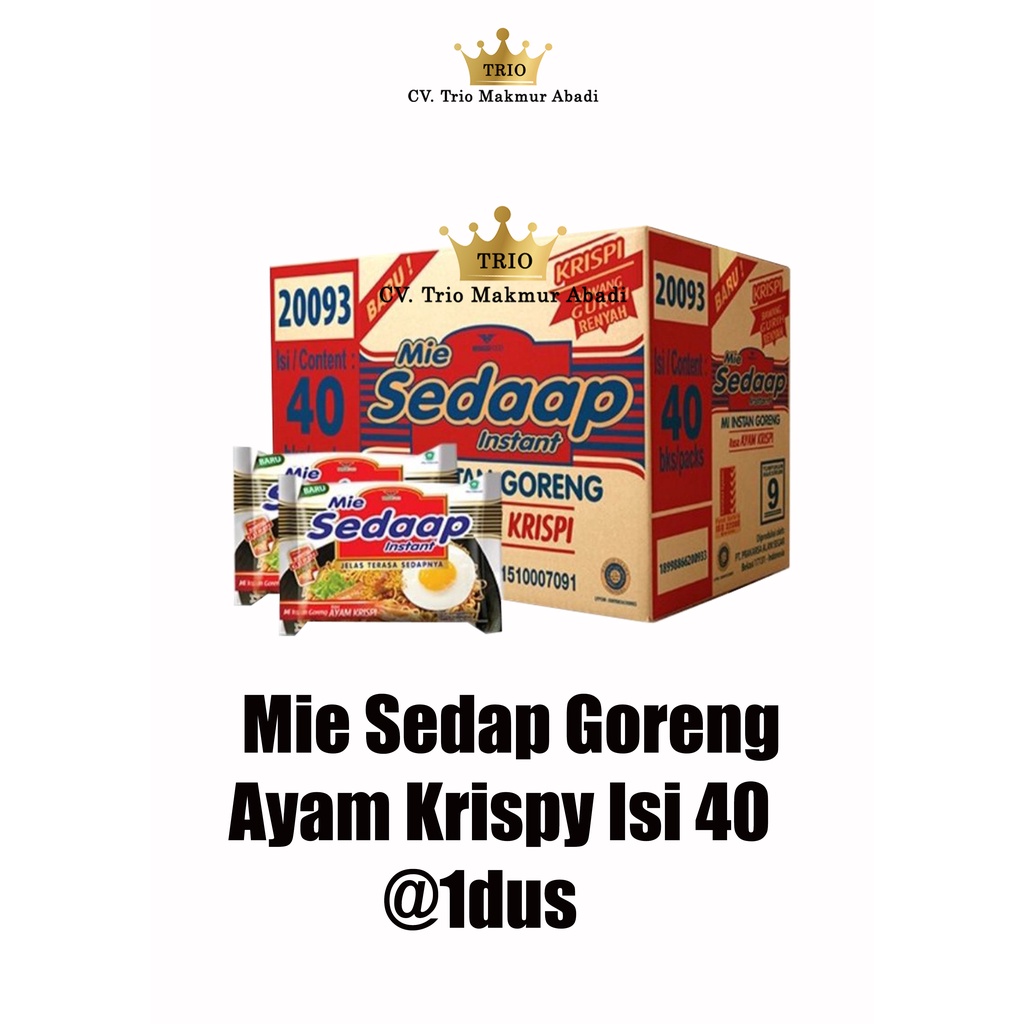 

Mie Sedaap Goreng Ayam Krispy 1 Dus