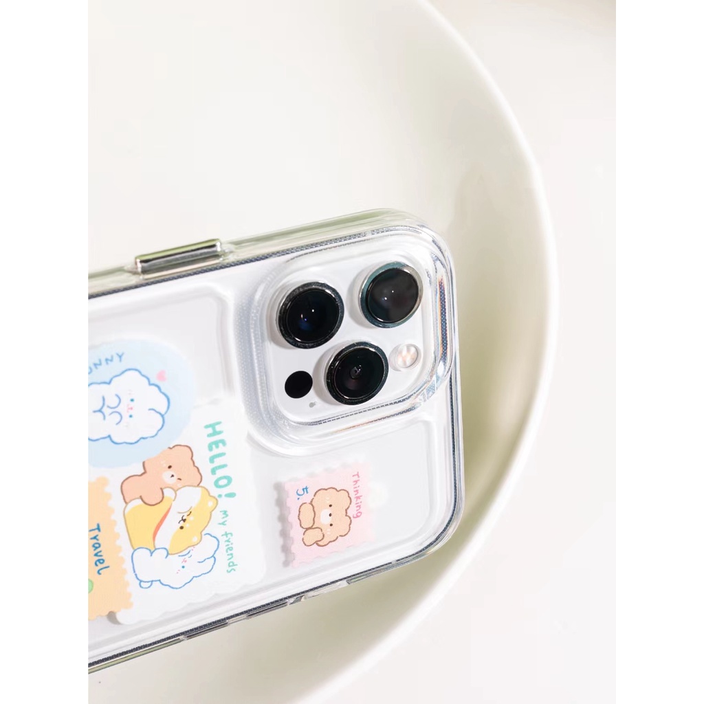 Case Pelindung Bahan Akrilik TPU Untuk iPhone 11 13pro 13prm 12 7Plus xs 8Plus XR 7 8 XR 11pro xs Max 12Pro Max