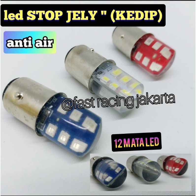 Lampu stop jely anti air untuk motor  matic dan bebek universal motor dan mobil pnp