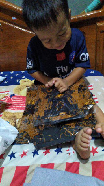 Kemeja Batik Anak Laki-laki Lengan Panjang Motif Naga/baju Batik Anak Premium/batik Anak
