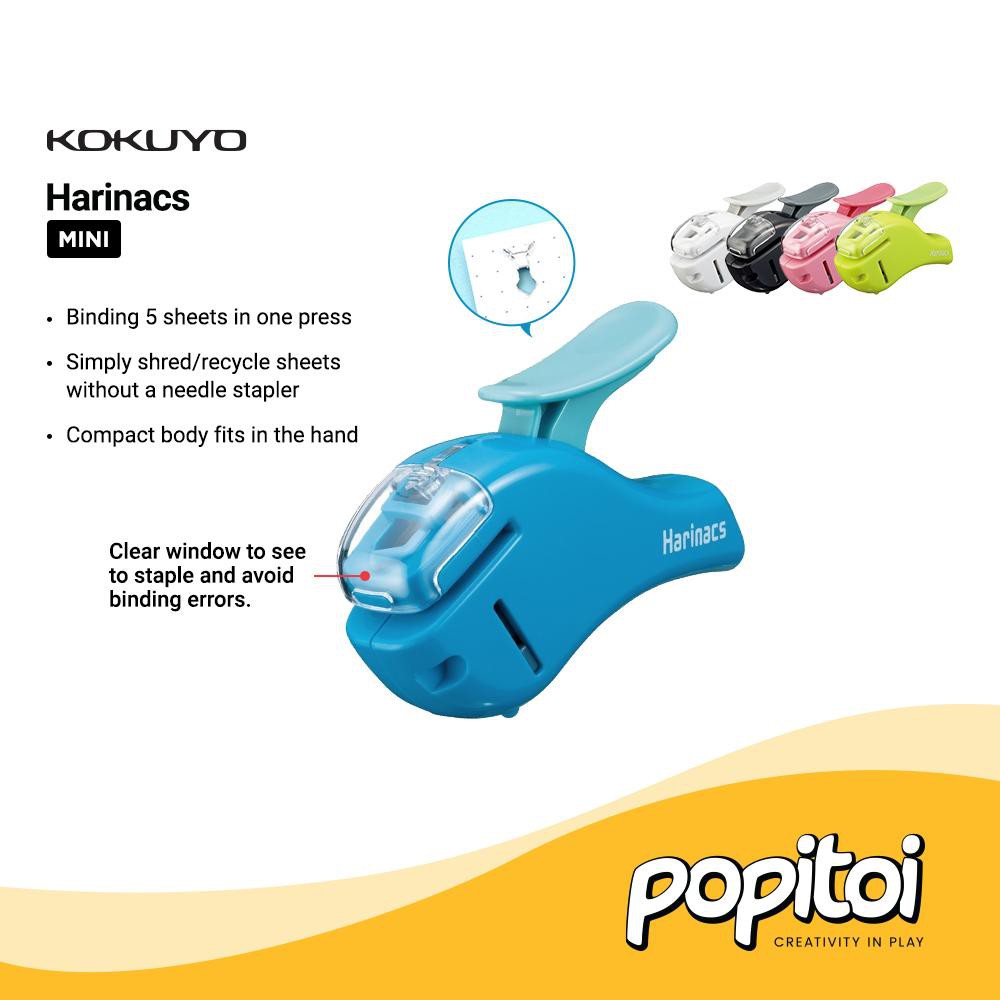 

KOKUYO Harinacs COMPACT ALPHA Stapleless Stapler Staples Tanpa Isi Ulang