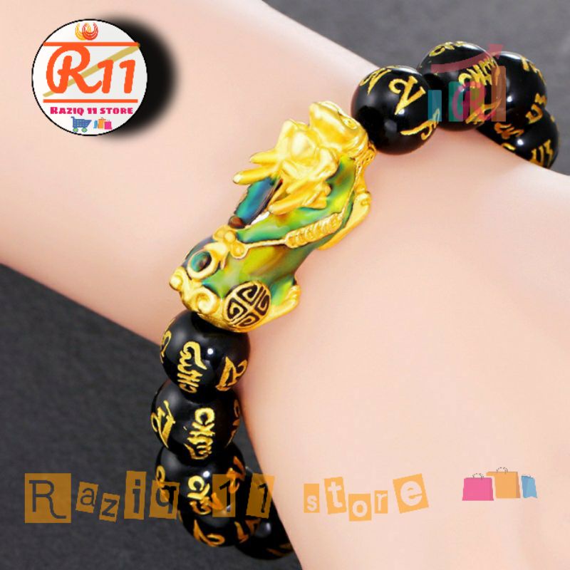 Gelang Pixiu Emas Thermo Berubah Warna