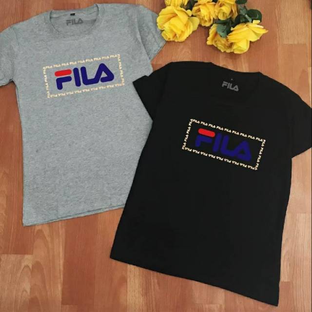 KAOS INISIAL F L A FOIL/BRANDED TEE /KAOS CEWEK /KAOS IMPORT