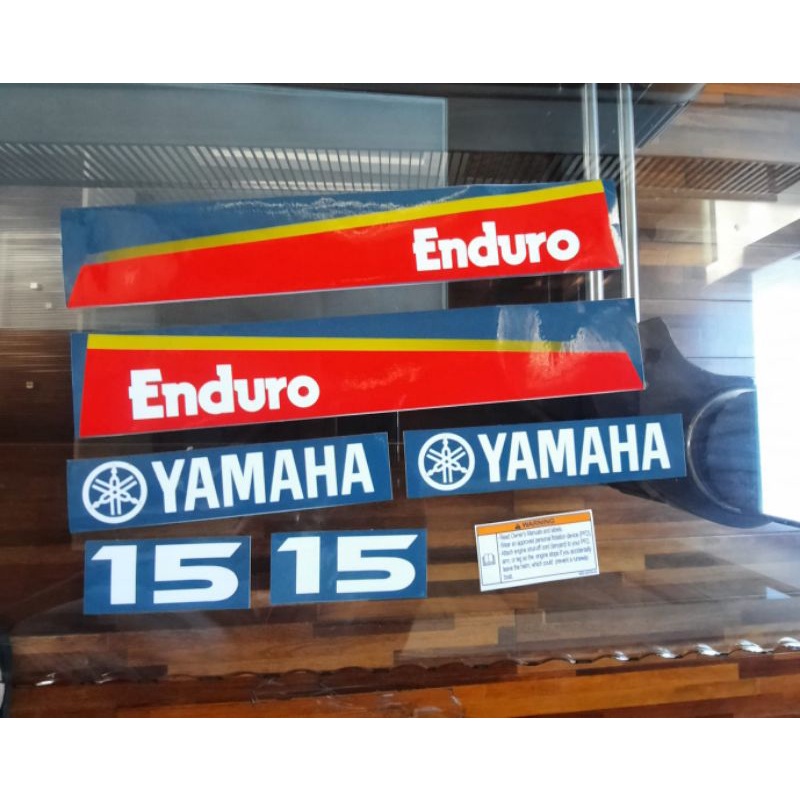 Stiker Mesin Tempel 15 PK