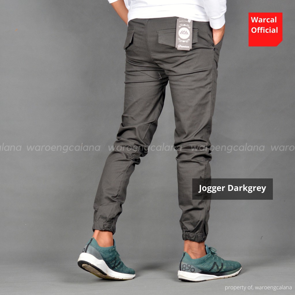 Jogger Pants Darkgrey Celana Panjang Pria