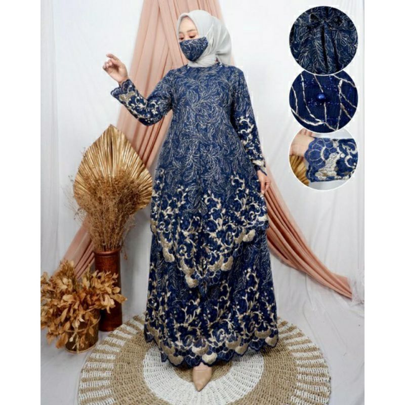 Gamis Tile Mutiara // Gamis Tile Mutiara Mekar // Kebaya Wisuda, Kebaya Modern, Gamis Wisuda Modern