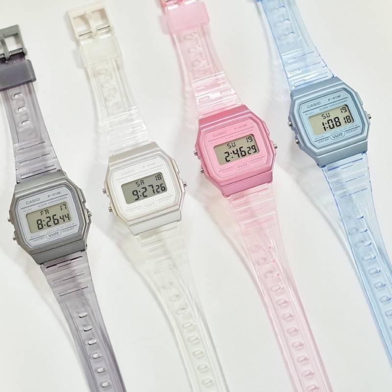 CASIO Original Digital F-91WS Series Jam Tangan Wanita - Resin