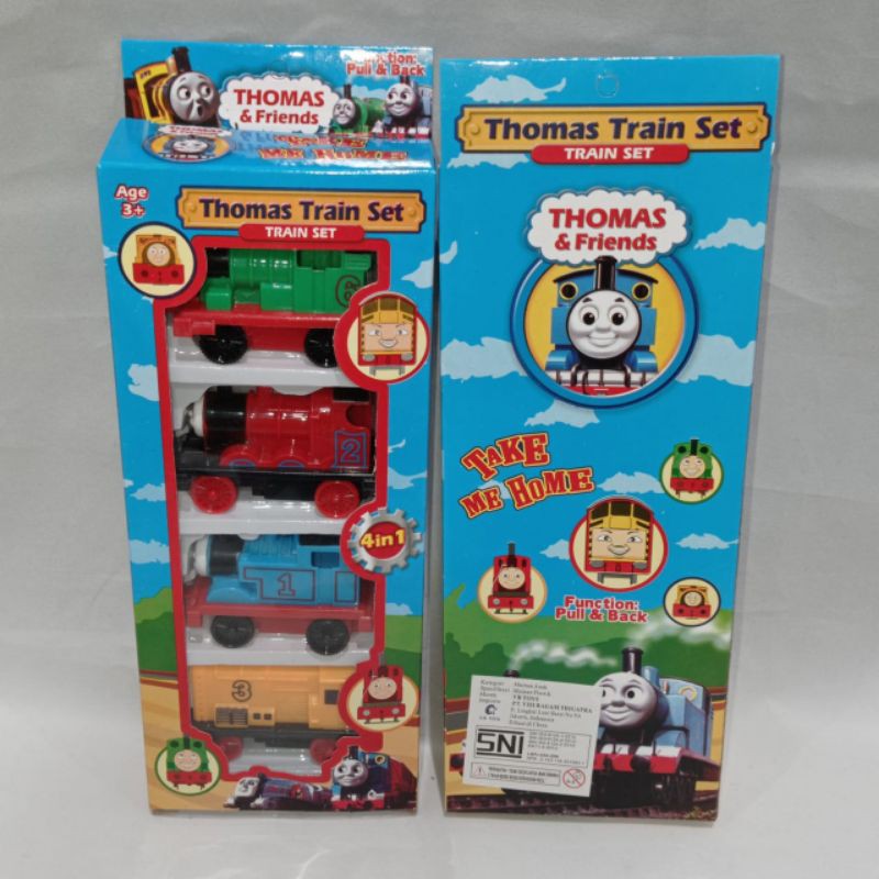 KERETA THOMAS TRAIN SET 4 in 1 MAINAN ANAK KERETA KERETAAN API