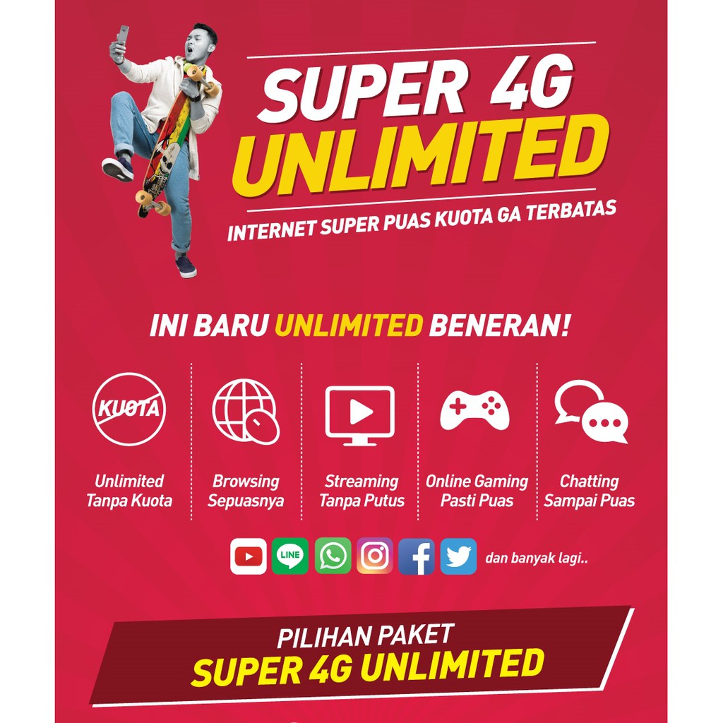 Kartu Perdana Smartfren Unlimited FUP 1GB per Hari (30GB ...