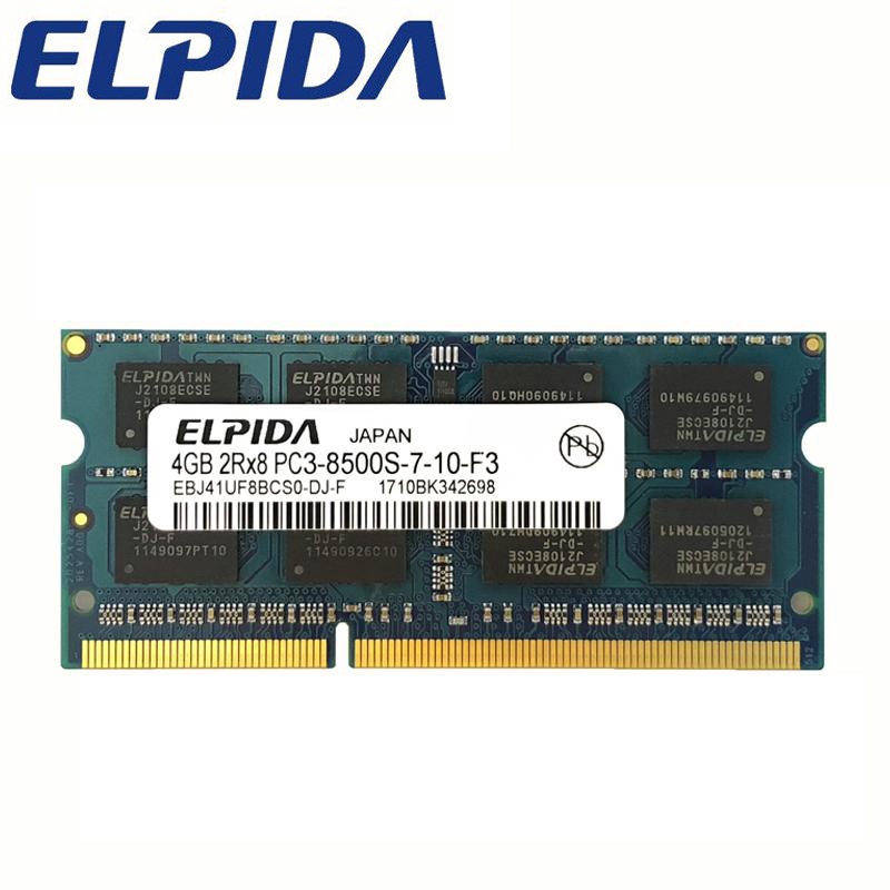 Elpida RAM DDR3 DDR3L 1066 / 1333 / 1600MHz DDR2 800 667MHz 2GB 4GB 8GB Untuk Laptop