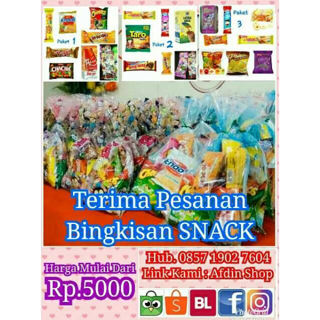 Paket Ulang Tahun Isi Snack Souvenir Goodie Bag Shopee Indonesia