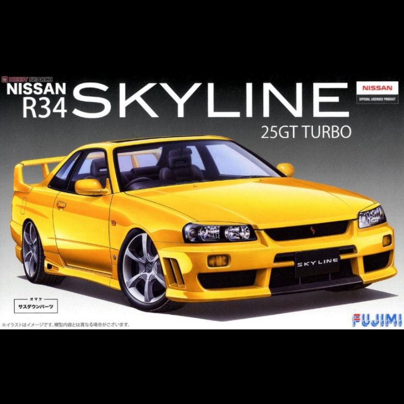 R34 Skyline 25gt Turbo Full Aero Fujimi Shopee Indonesia