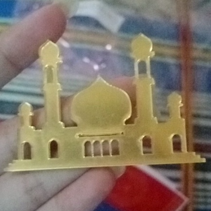 Chipboard Masjid Akrilik / Hiasan Chipboard Akrilik
