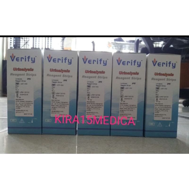 Verify Urine Protein Test 3 parameter Urinalysis Reagent Strips