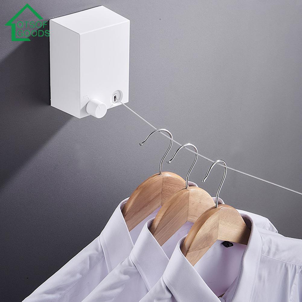 Home & Garden Clothesline Steel Wire Rope Retractable Clothes Wall