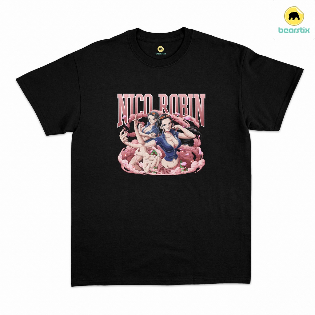 SHINZO - Tshirt Nico Robin - Tshirt Vintage Bootleg Anime One Piece - Kaos Streetwear