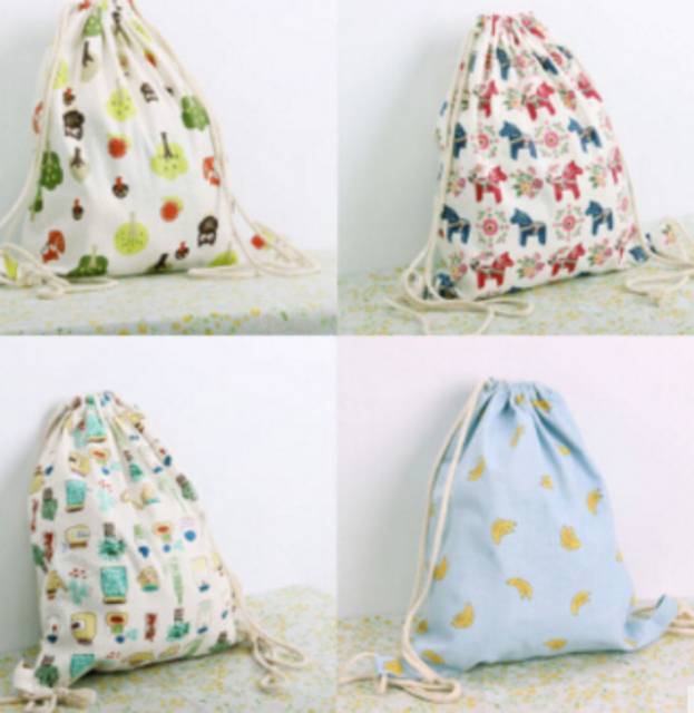 Tas punggung serut canvas termurah size 40*30 cm