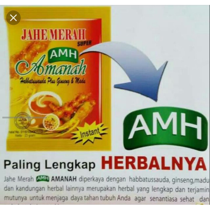 

AMH Jahe Merah Super Original Asli Habbatussauda