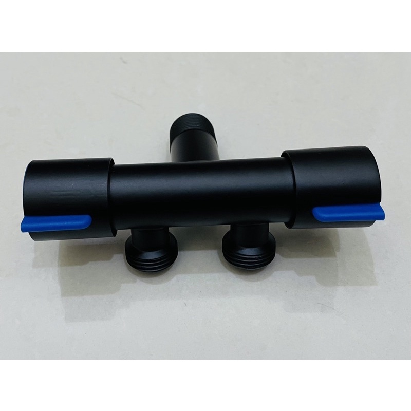 SP1752B Kran Cabang Shower Mandi Bidet Toilet  - Stop Kran Hitam SS 304 Black