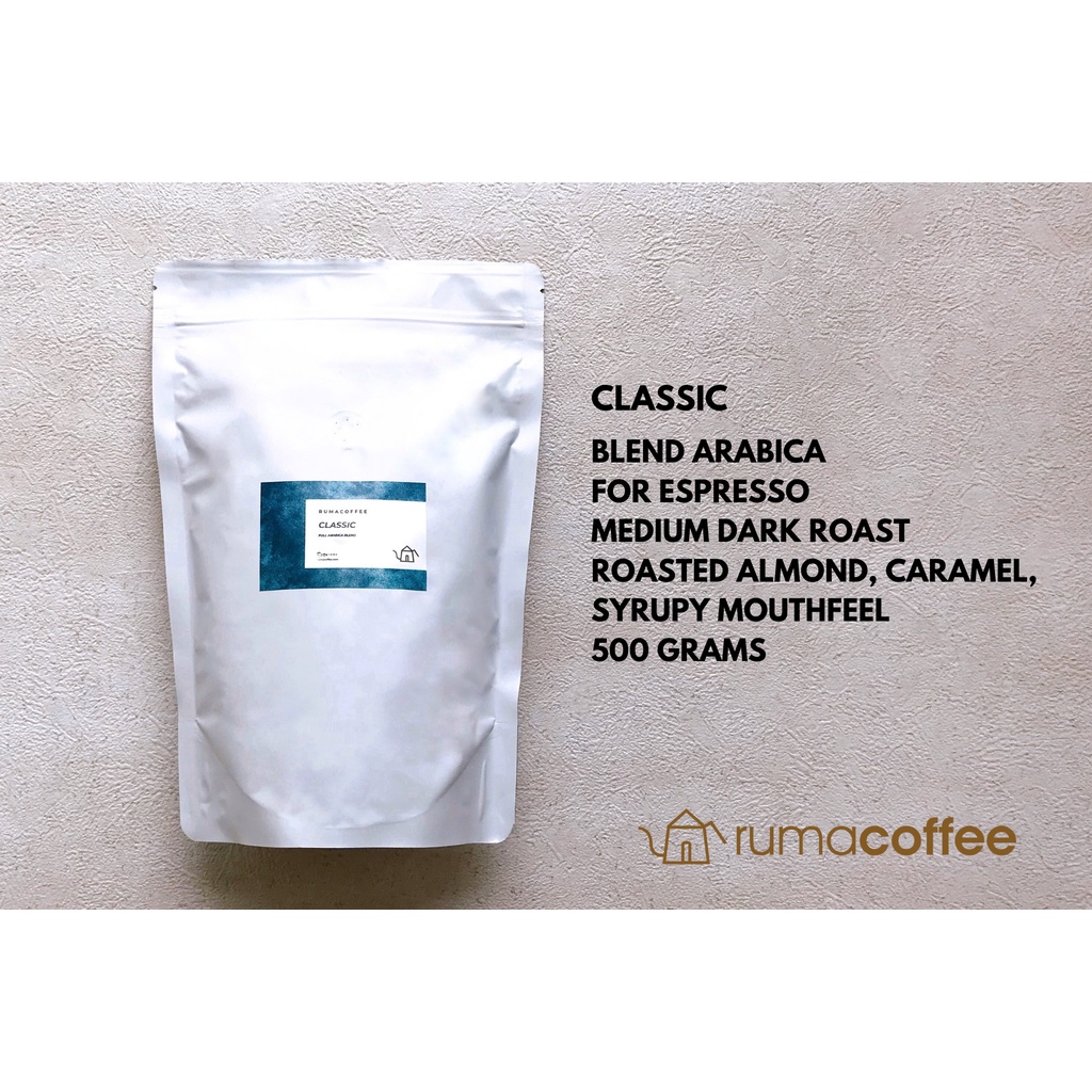 

Classic Blend Espresso Full Kopi Arabica Coffee Rumacoffee