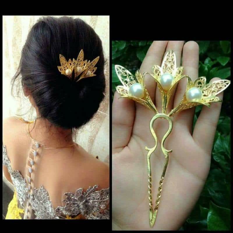 Cucuk Mutiara Alpaka Bali Cucuk Rambut