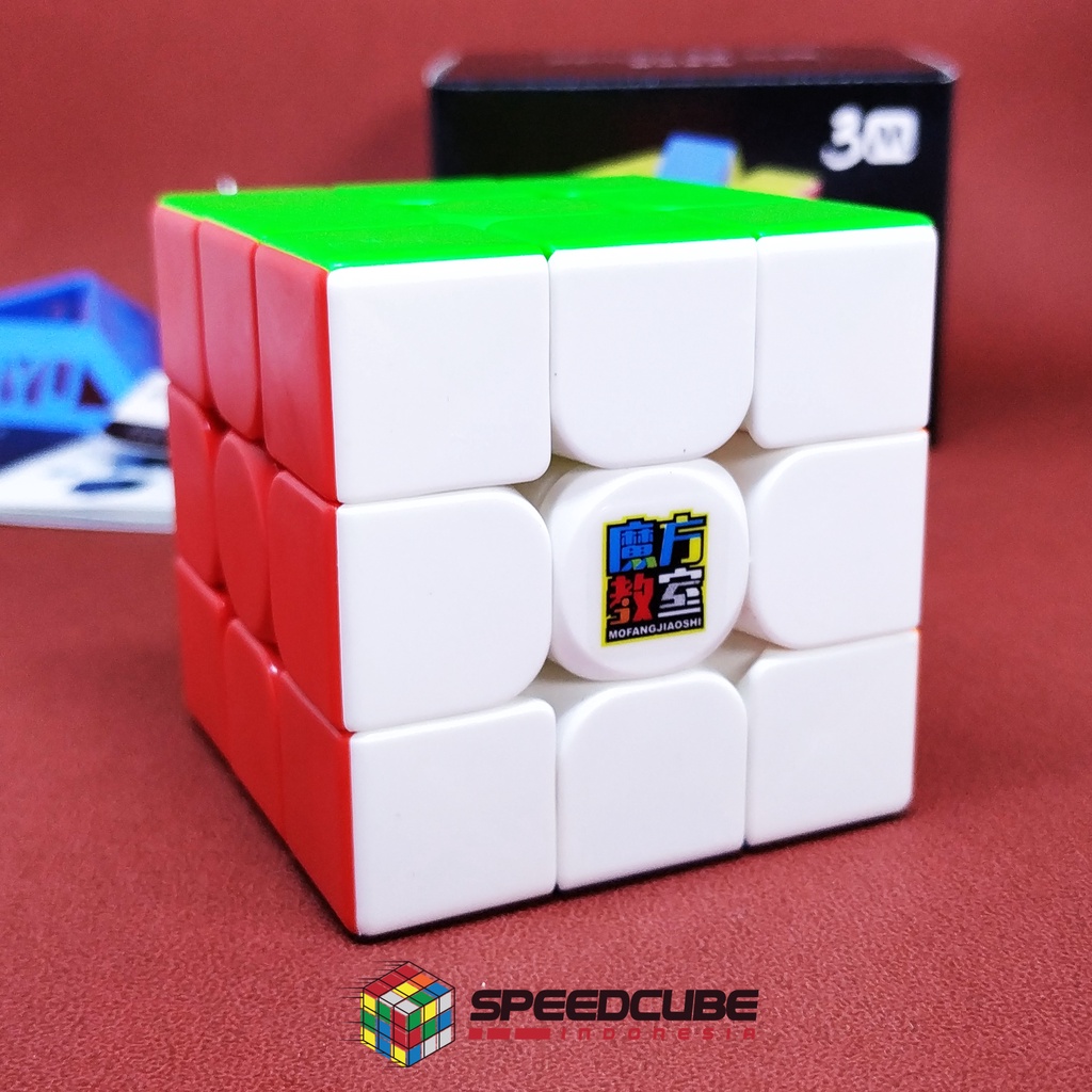 Rubik 3x3 Magnetic Original MoYu 3M Meilong | Rubik Flagship Premium | Warna Black &amp; Stickerless  | Rubik Magnet Terbaik | 3x3x3 Best Seller Rubik Speedcube | Rubrik Murah Untuk Lomba