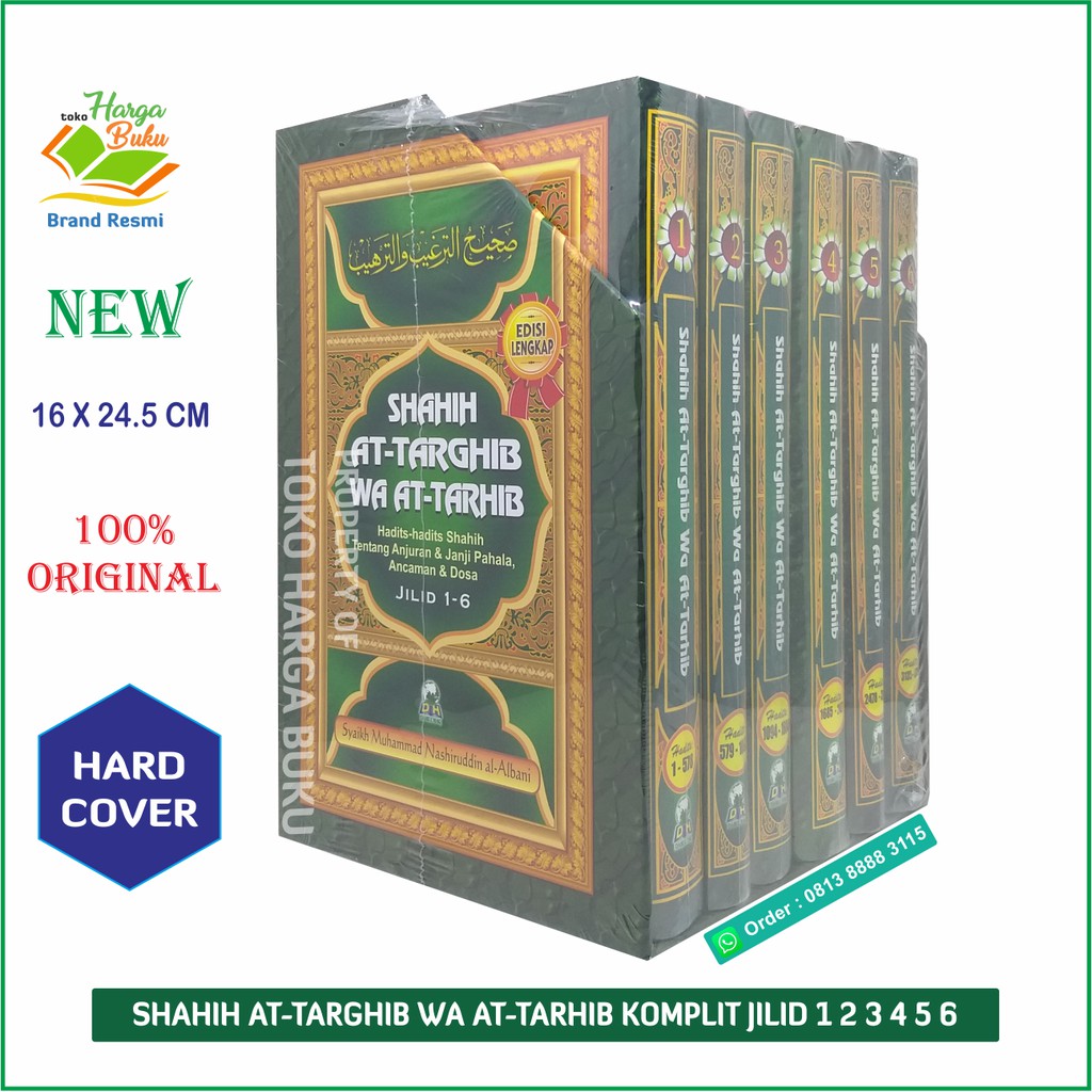 Shahih At-Targhib wa At-Tarhib KOMPLIT 1 SET Jilid 1 2 3 4 5 6 Plus BOX - Penerbit Darul Haq