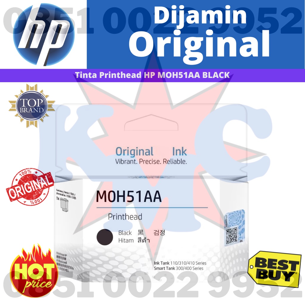 PRINTHEAD HP MOH51AA BLACK ORIGINAL