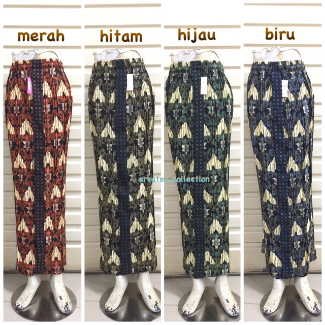 Rok Prisket Wiron Panjang RP045 Bawahan Batik Kebaya Wanita Sepan Plisket Maxi Skirt Wiru