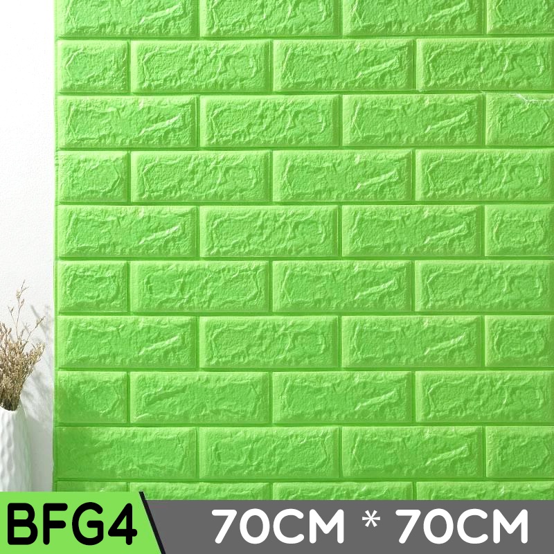 wallpaper 3D Foam Modern wallpaper timbul Wallfoam dinding Batu Bata Brickfoam tebal ukuran 38 x 70cm WHFURNITURE-BFG-4