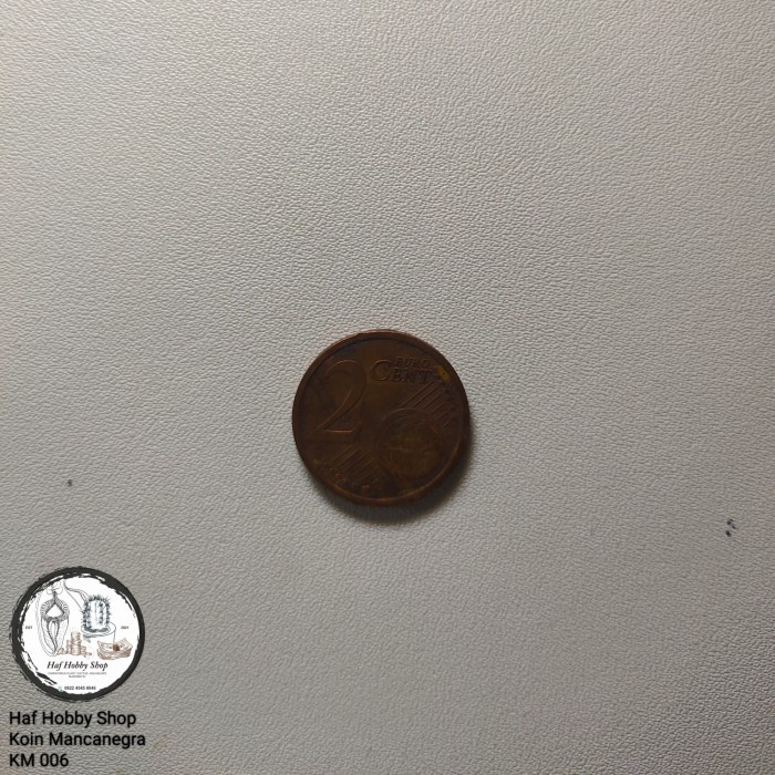 Koin Kuno 2 Euro Cent Tahun 2016