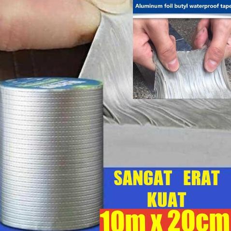 

Lakban Aluminum KUAT Waterproof Adhesive 10m x 20cm TaffPACK KYTO