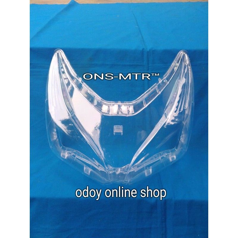 kaca mika reflektor lampu depan vario 110 fi led esp 2014-2020 kw glade ori