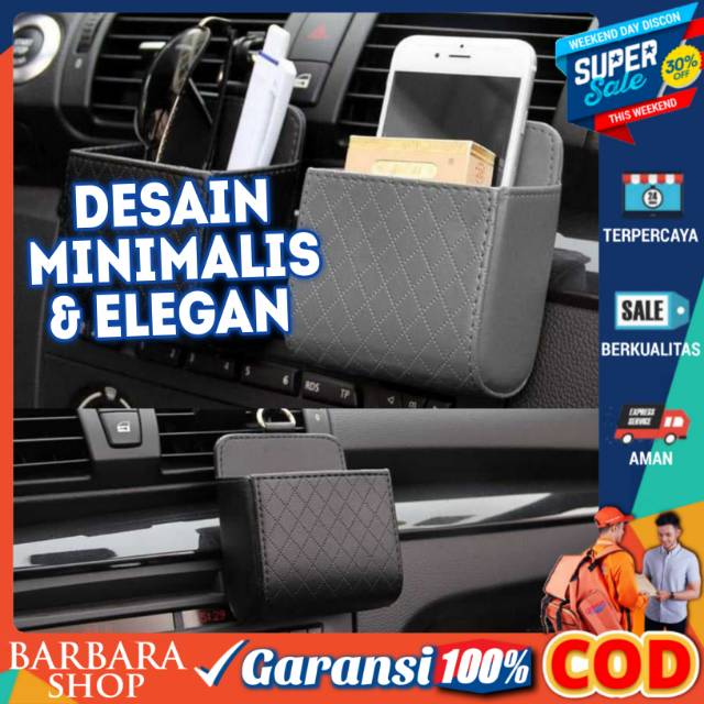 Tas Gantung mini Kantung Hp AC Mobil Organizer Pajangan dashboar Air Vent
