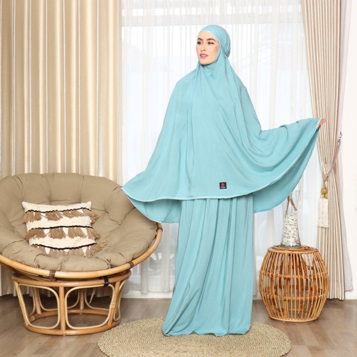 MUKENA- ULAYYA MUKENA PLAIN BLUE -MUKENA.