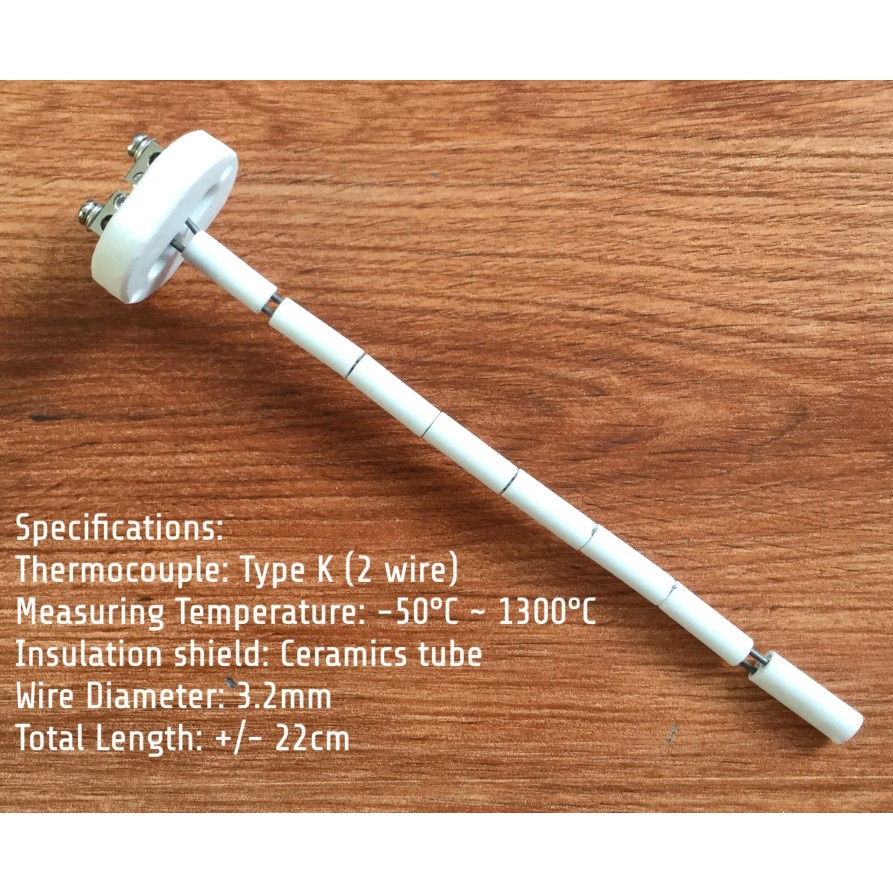 Sensor Temperature Thermocouple Keramik untuk suhu tinggi