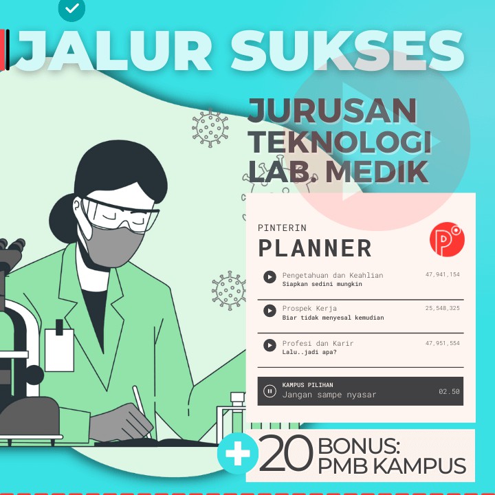 

Daily Planner Kuliah Jurusan Teknologi Lab Medik | SNMPTN-SBMPTN-UTBK Weekly Binder Loose leaf B5