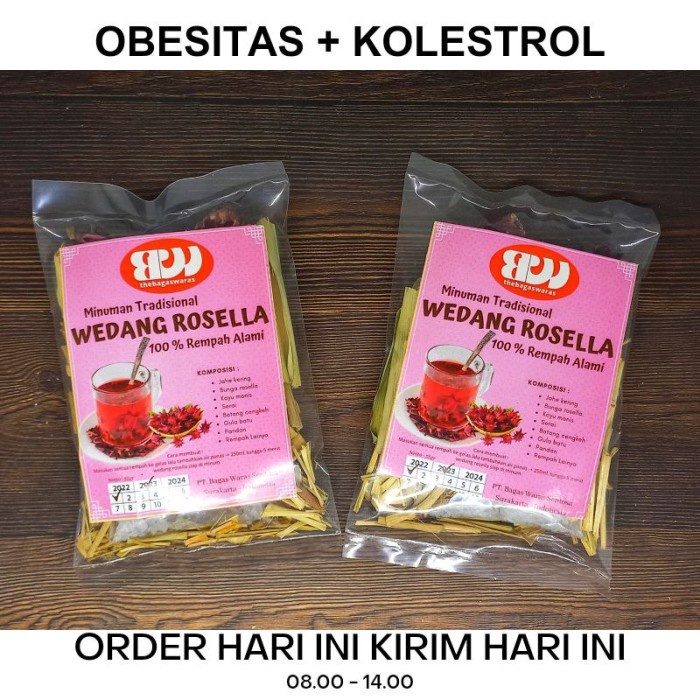 

WEDANG ROSELLA komplit dengan gula batu - BAGASWARAS (BERKUALITAS)