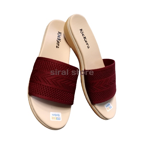 Sandal rajut/Sandal Selop Rajut Import/Sandal rajut kickers premium