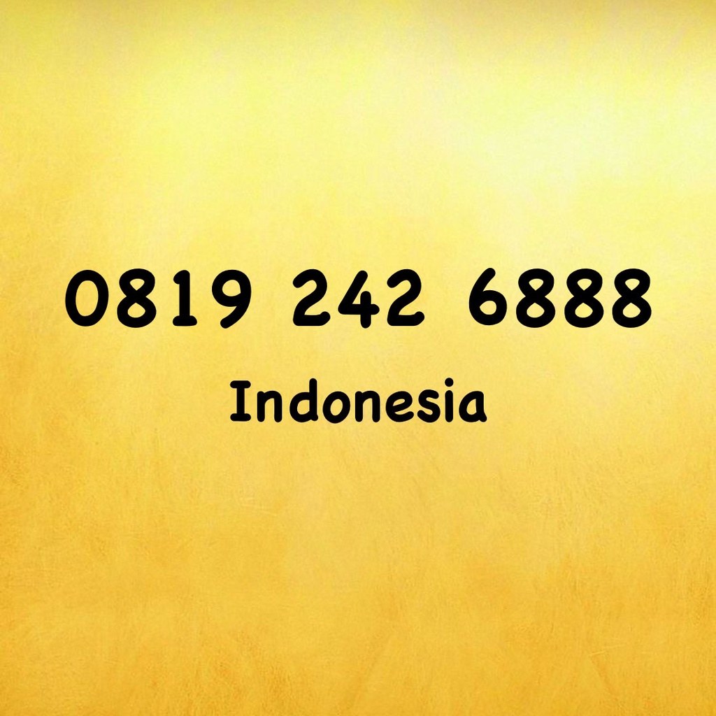 Nomor Cantik XL Bebas 11 Digit Triple A - 888 - 688 - 0819 242 6888