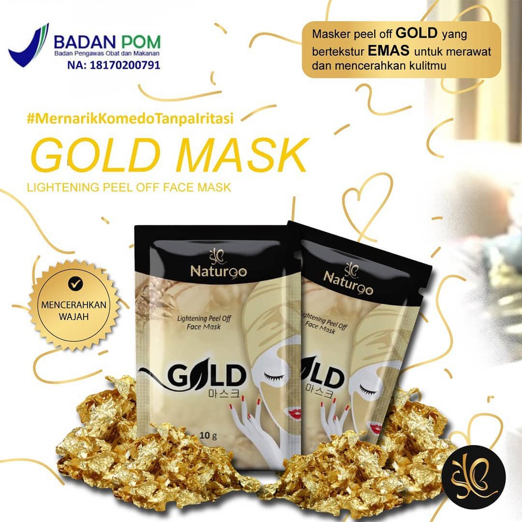 NATURGO GOLD MASKER WAJAH Hanasui / SYB ORIGINAL