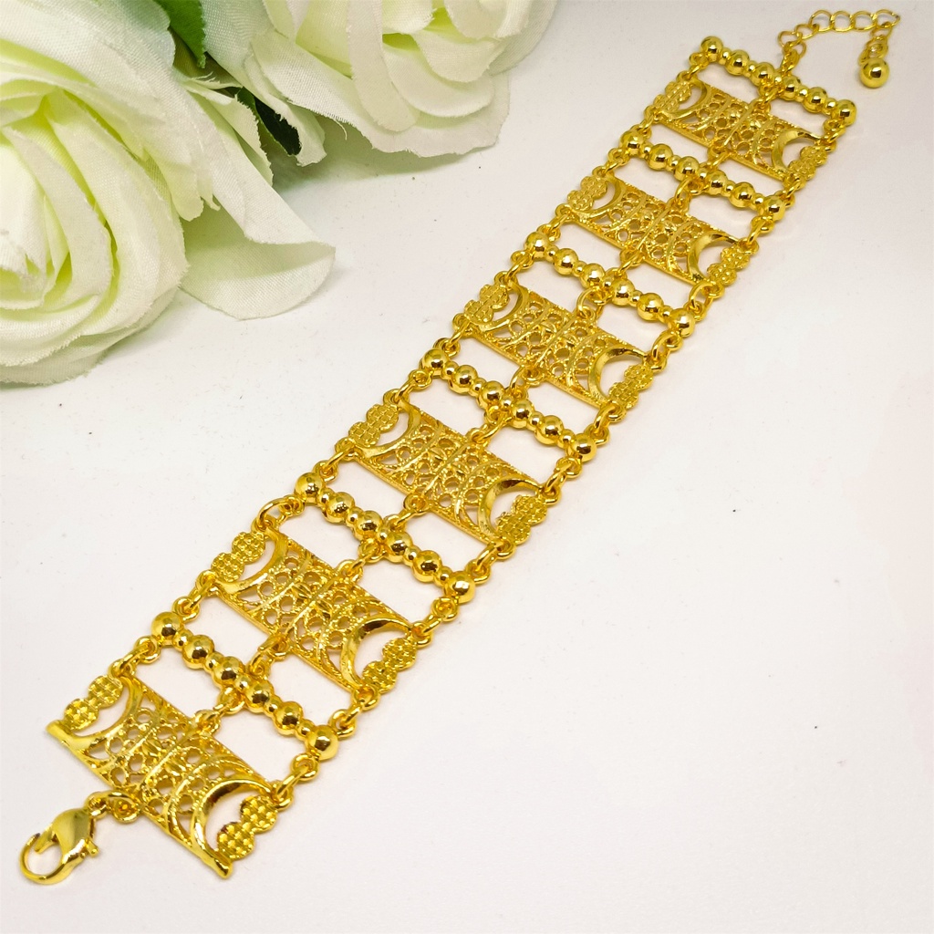 Gelang kendari Rantai perhiasan 24K gold populer fashion bracelet